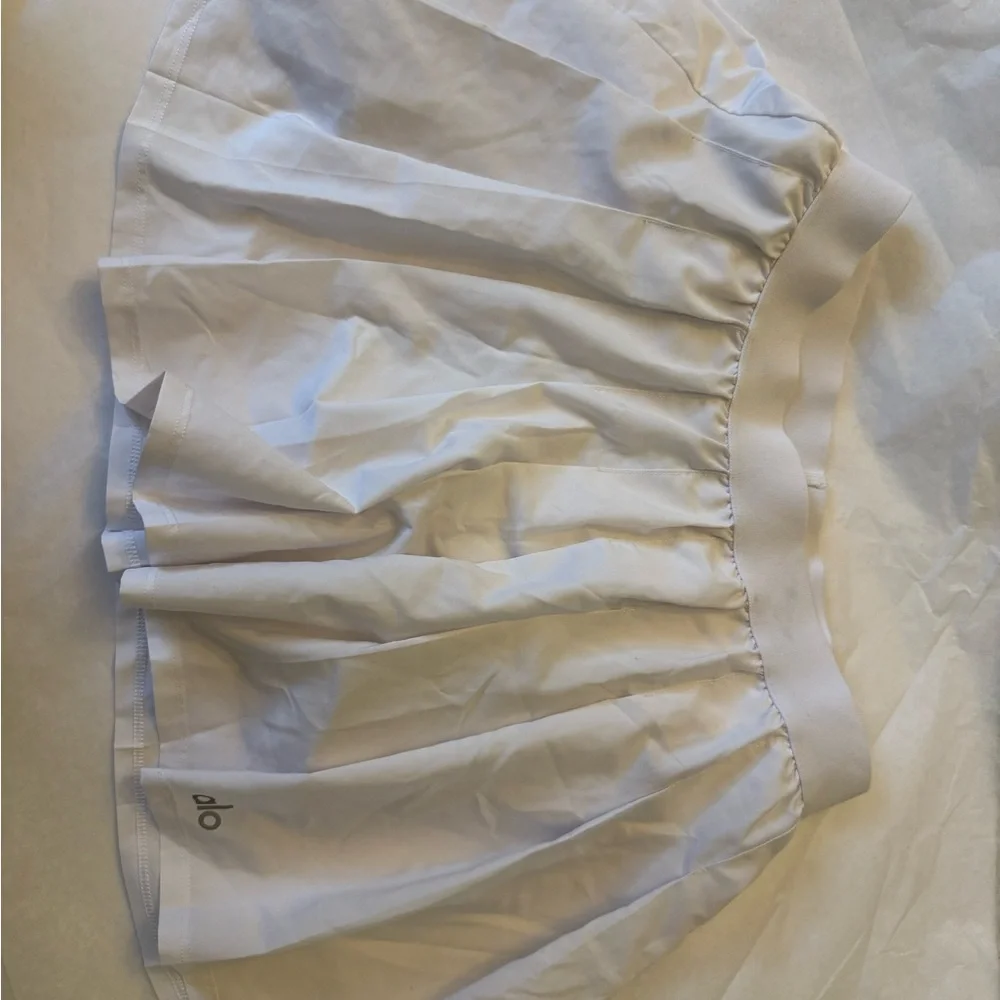 White Pleated Skirt